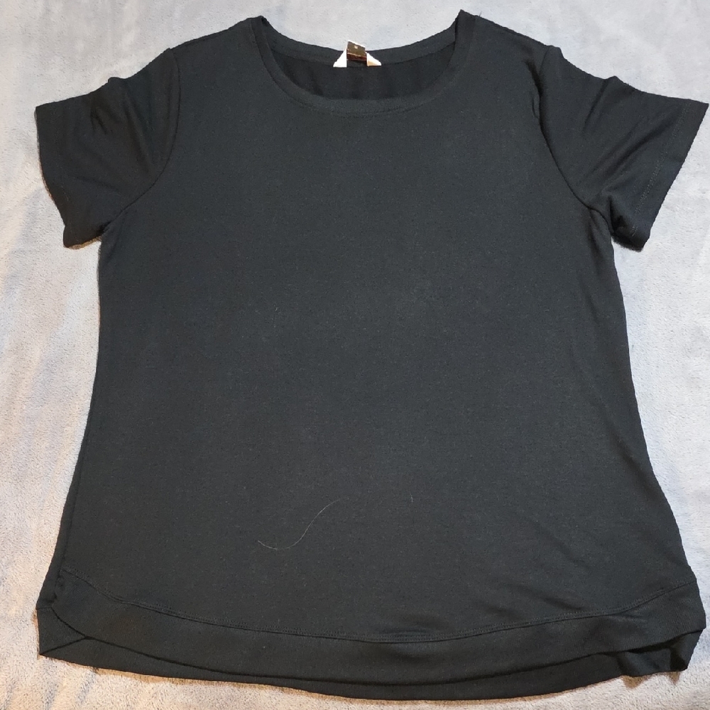 Danskin Black Short Sleeve Women's Tee XL